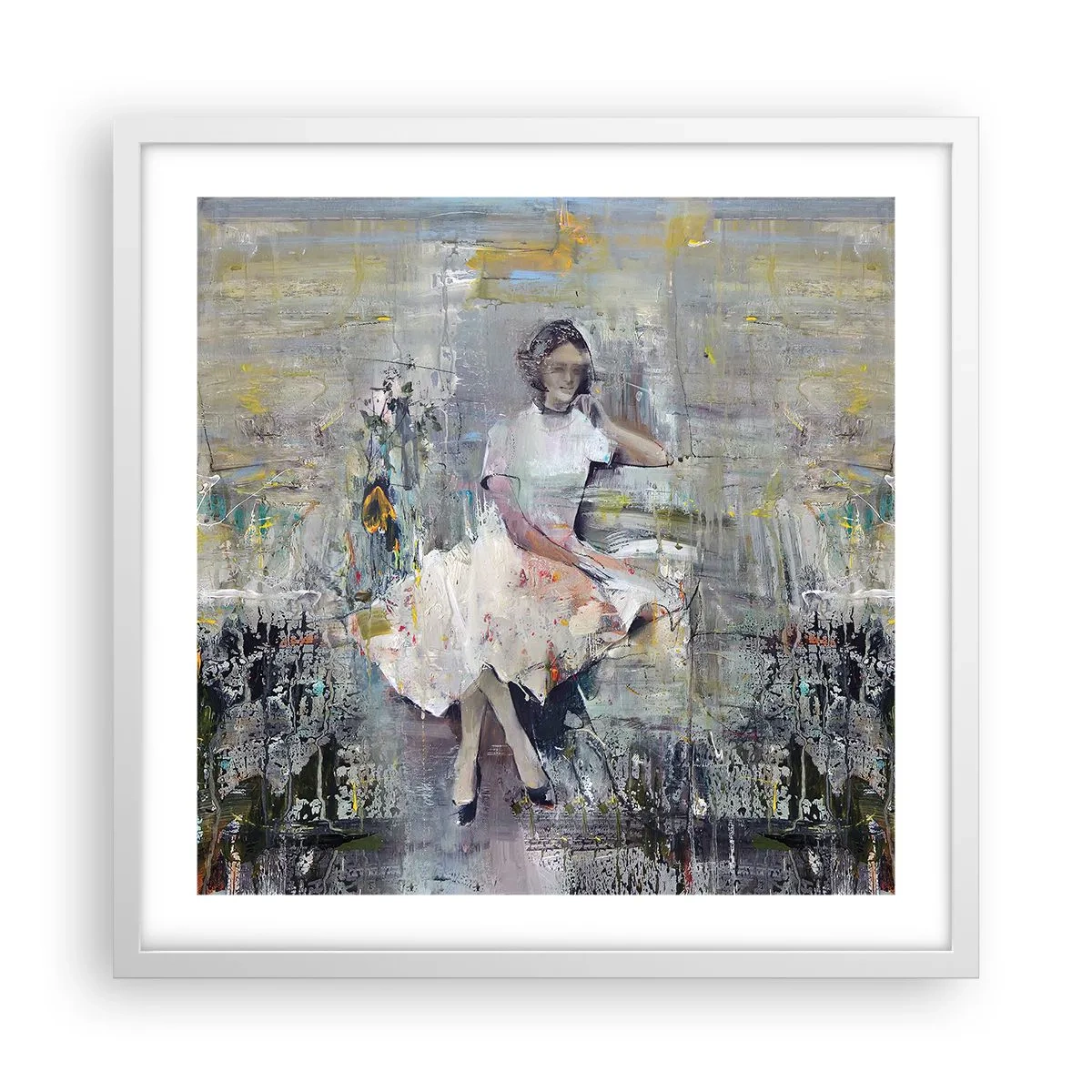 Poster in einem weißen Rahmen - Klassisch und modern - 50x50 cm