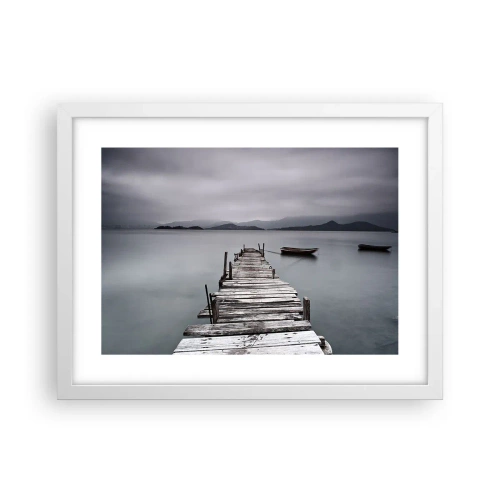 Poster in einem weißen Rahmen - Du kannst morgen gehen - 40x30 cm