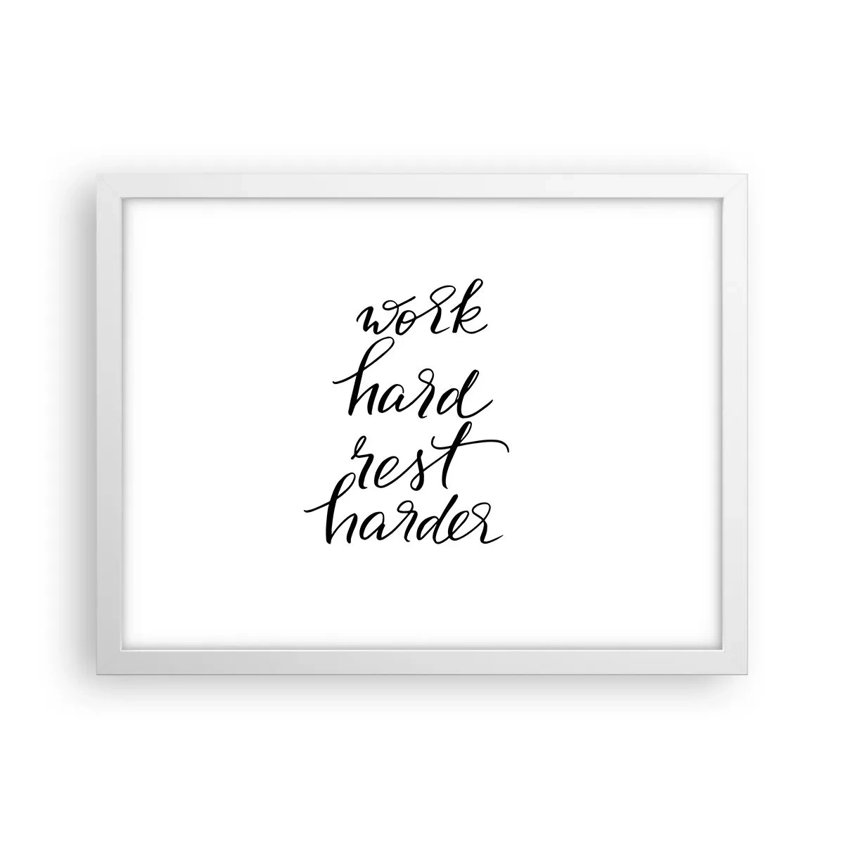 Poster in einem weißen Rahmen - Lebensbalance - 40x30 cm