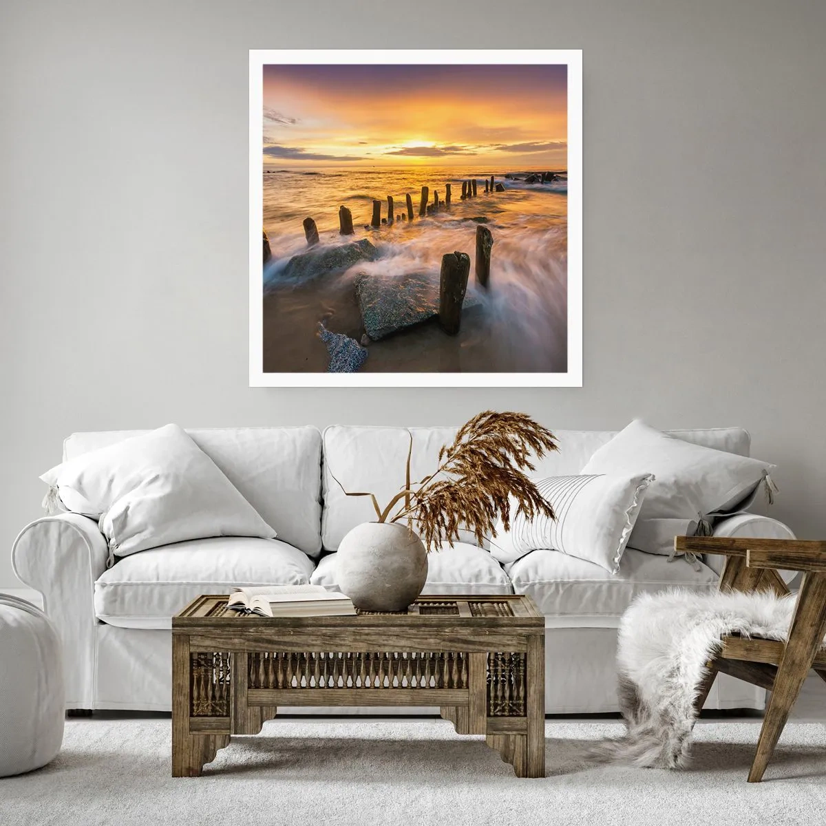 Poster - Die raue Schönheit der Ostsee - 30x30 cm