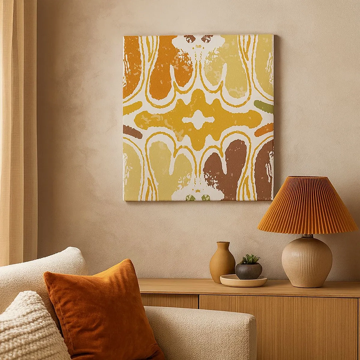 Bild auf Leinwand - Leinwandbild - Sentimentale Abstraktion - 30x30 cm