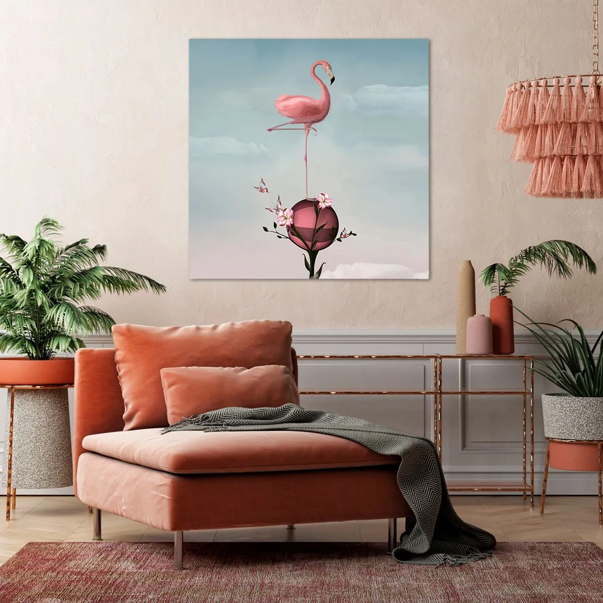 Bild auf Leinwand - Leinwandbild - Basketball-Allegorie - 70x70 cm