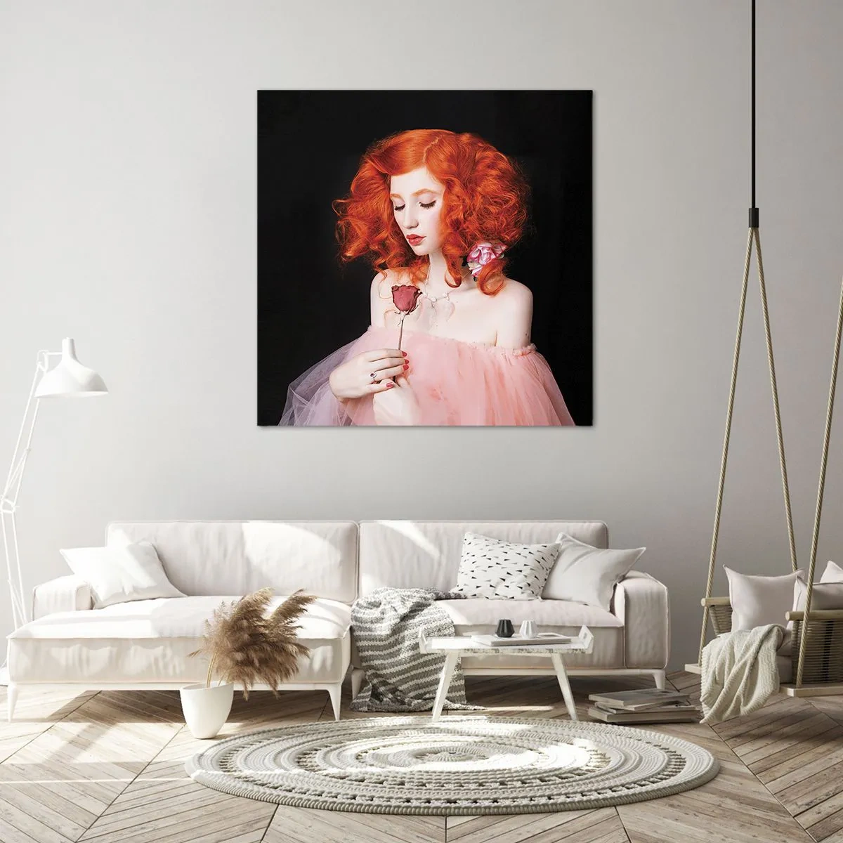 Bild auf Leinwand - Leinwandbild - Im barocken Stil - 60x60 cm