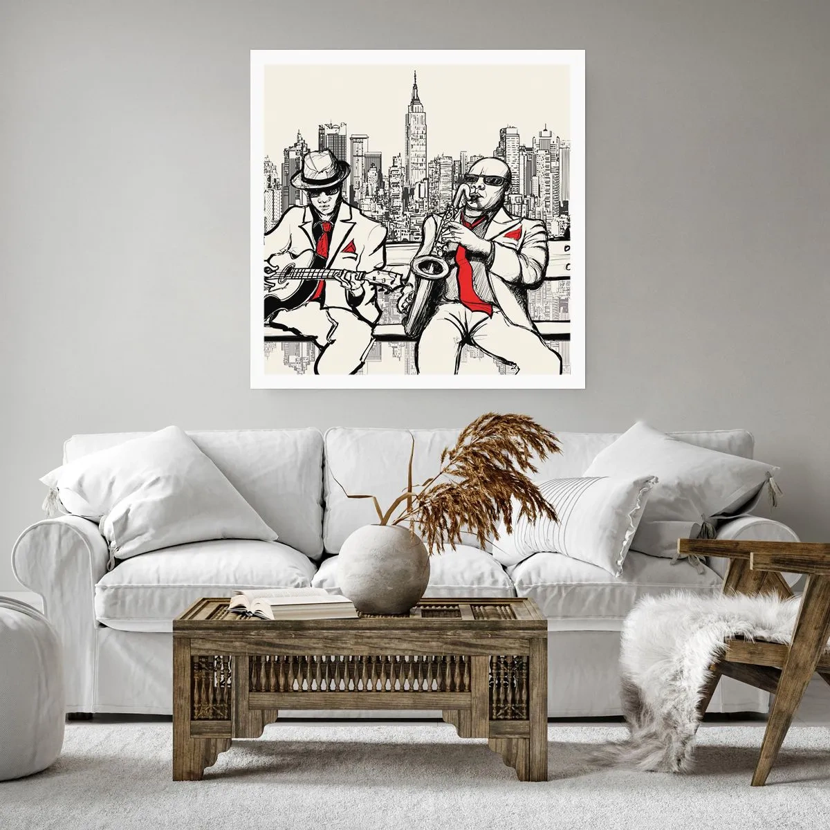 Poster - New Yorker Improvisation - 60x60 cm