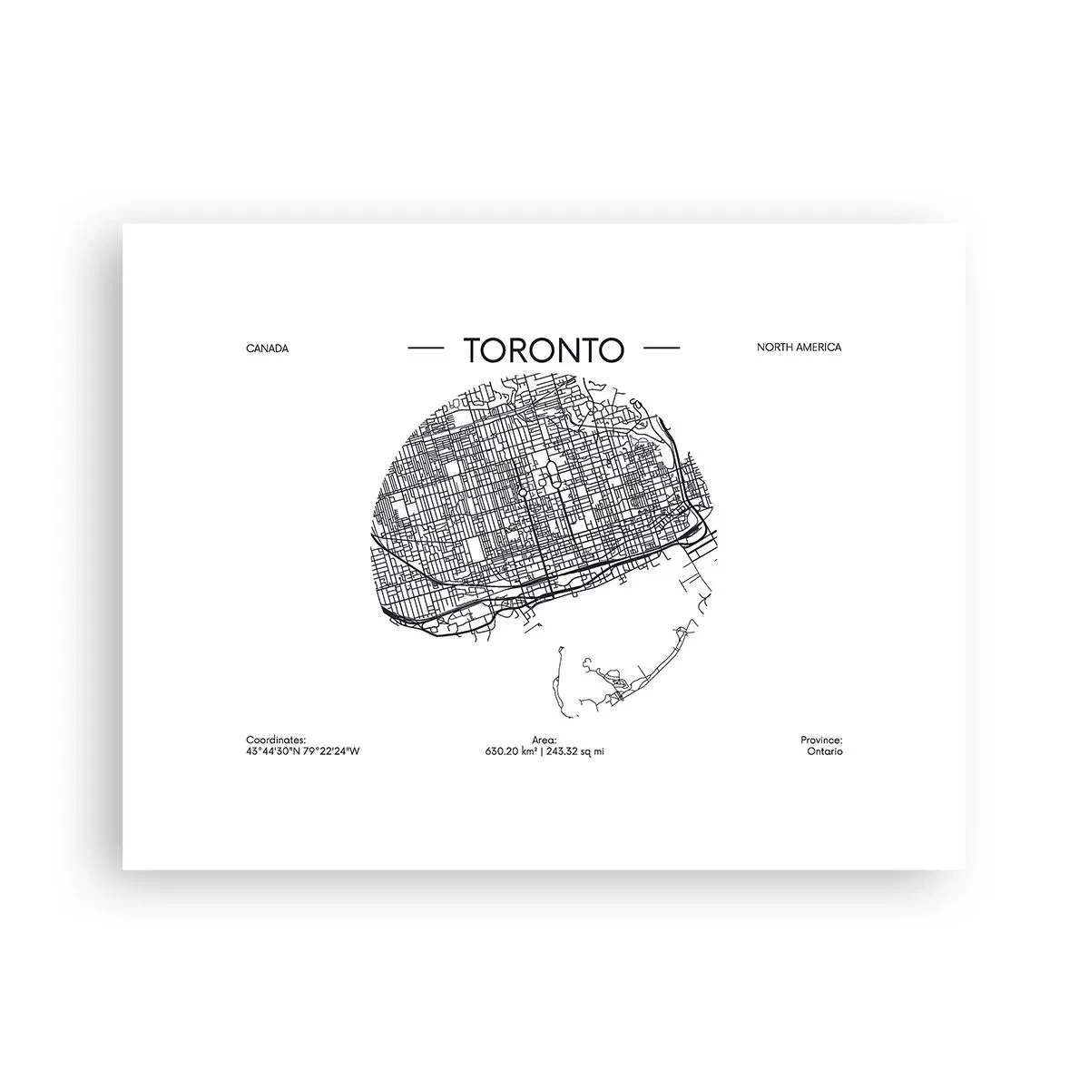 Poster - Anatomie von Toronto - 40x30 cm