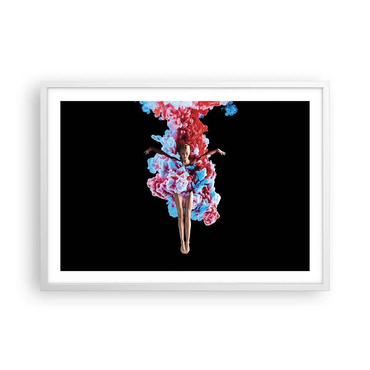 Poster in einem weißen Rahmen - In voller Blüte - 70x50 cm