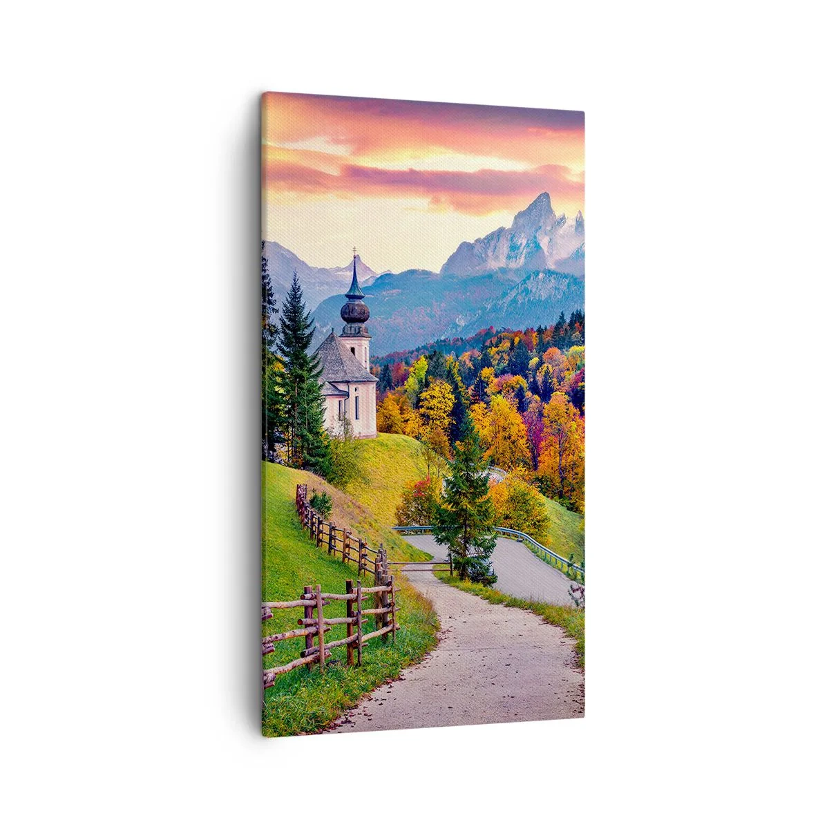 Bild auf Leinwand - Leinwandbild - Landschaftsartige Malerei - 45x80 cm