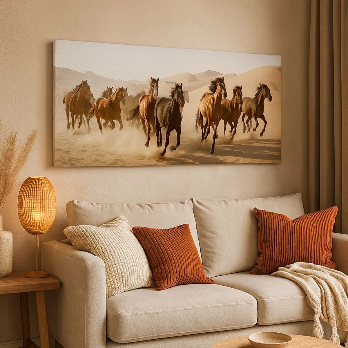 Bild auf Leinwand - Leinwandbild - Frei wie der Wind - 100x40 cm