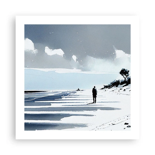 Poster - Allein sein - 50x50 cm