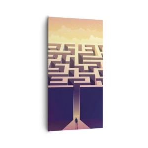 Bild auf Leinwand - Leinwandbild - Entscheidungszeit - 65x120 cm