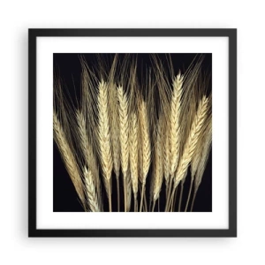 Poster in einem schwarzem Rahmen - Rustikale Magie - 40x40 cm