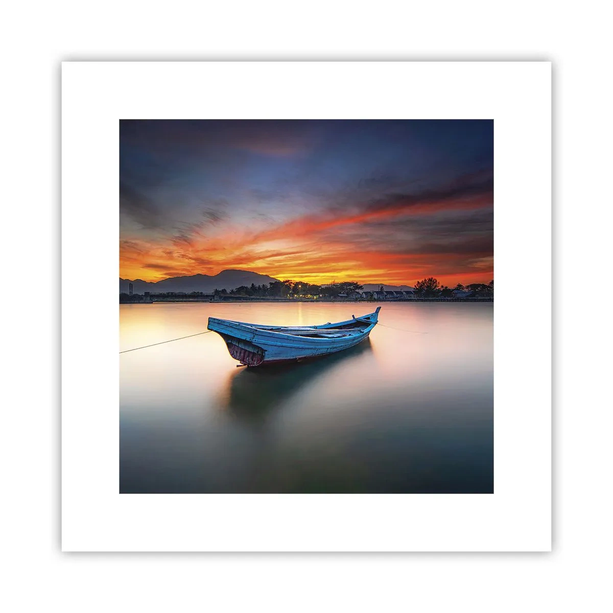 Poster - Eine gute Nacht kommt - 30x30 cm