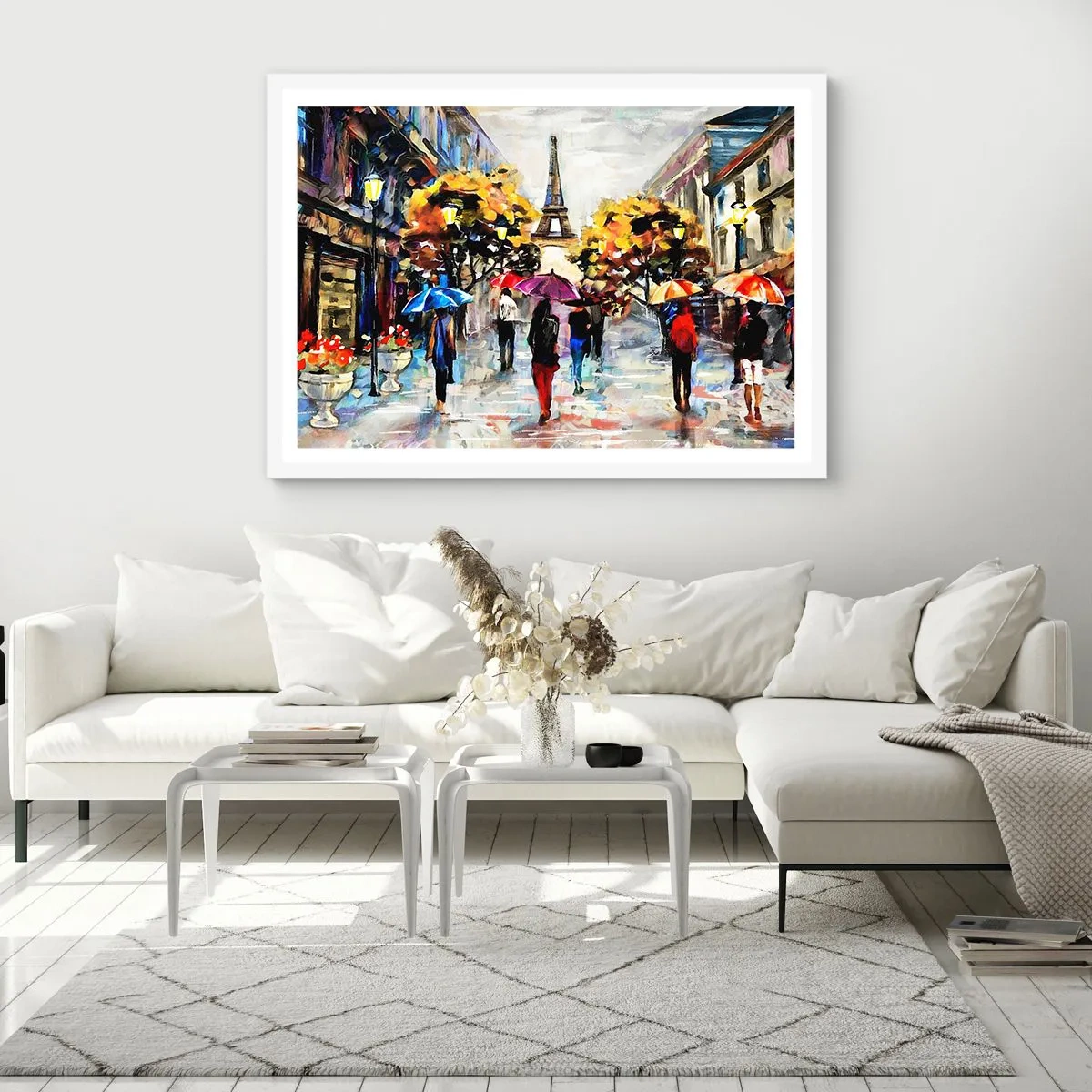 Poster in einem weißen Rahmen - Besonders schön im Herbst - 50x40 cm