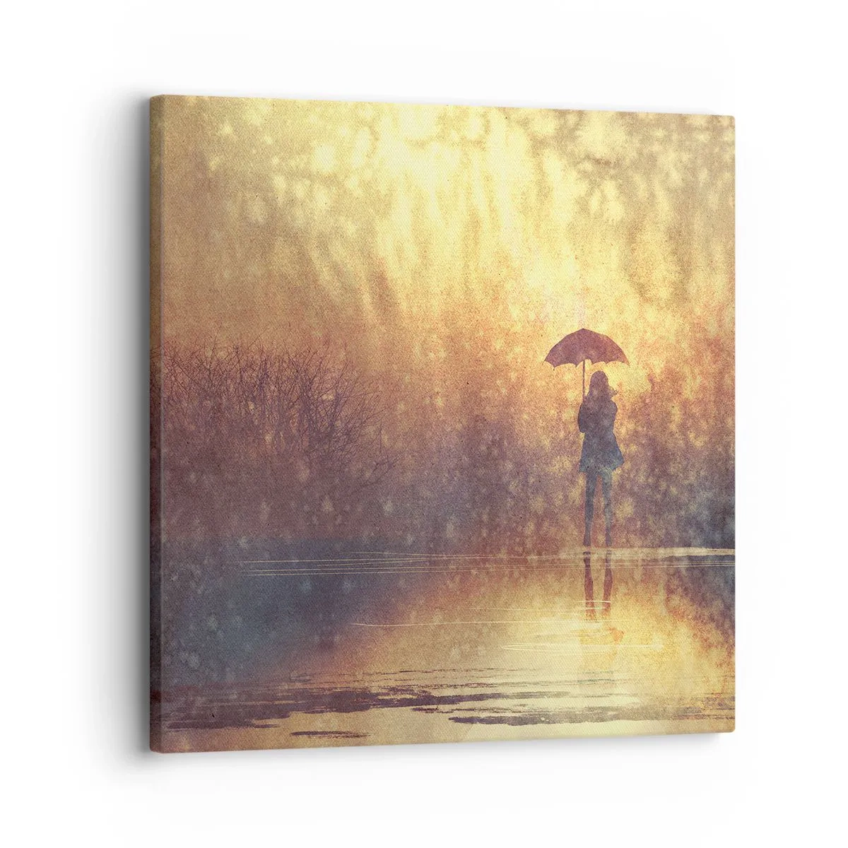 Bild auf Leinwand - Leinwandbild - Ich habe das Gefühl, dass mich jemand ansieht - 30x30 cm