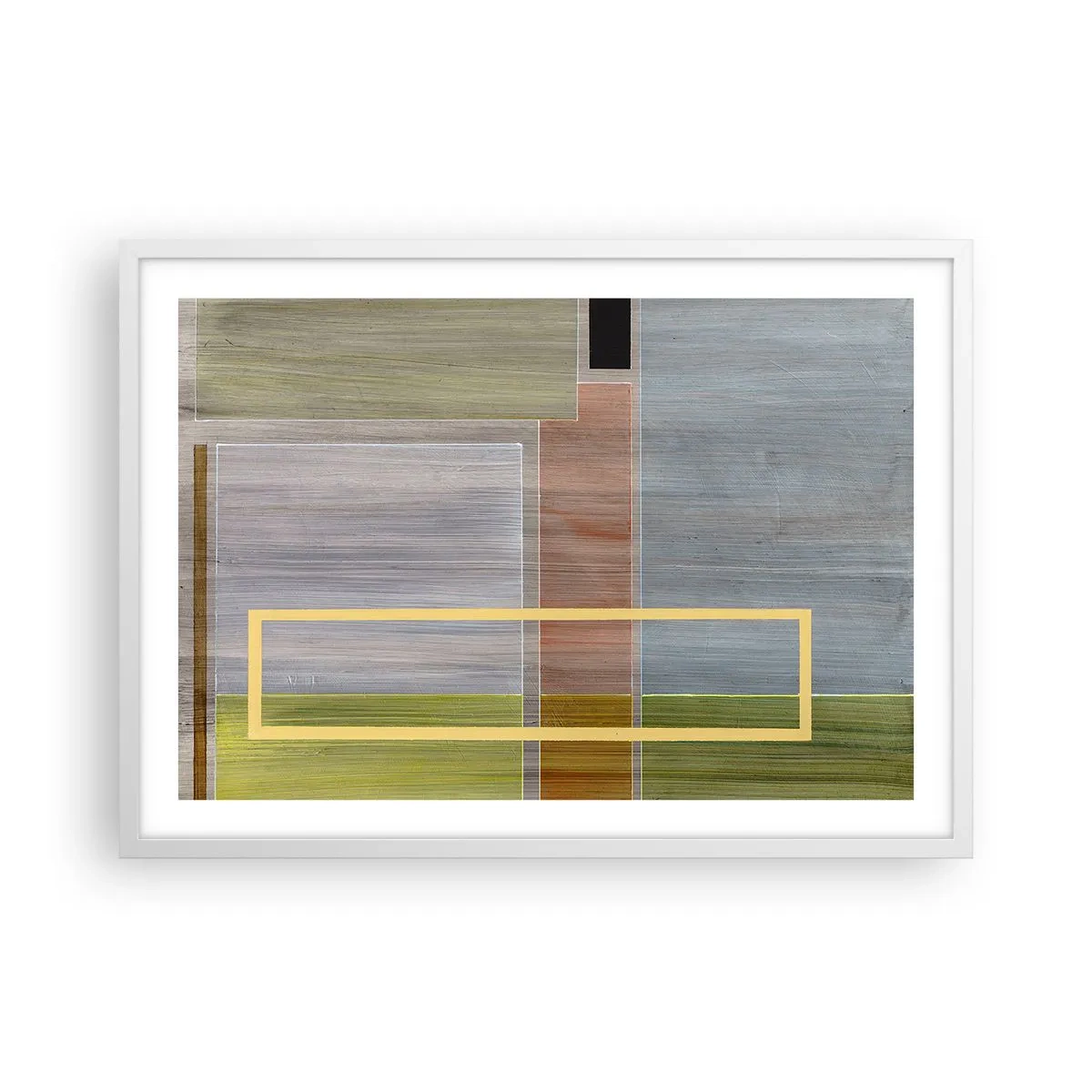 Poster in einem weißen Rahmen - Einfach und ruhig - 70x50 cm