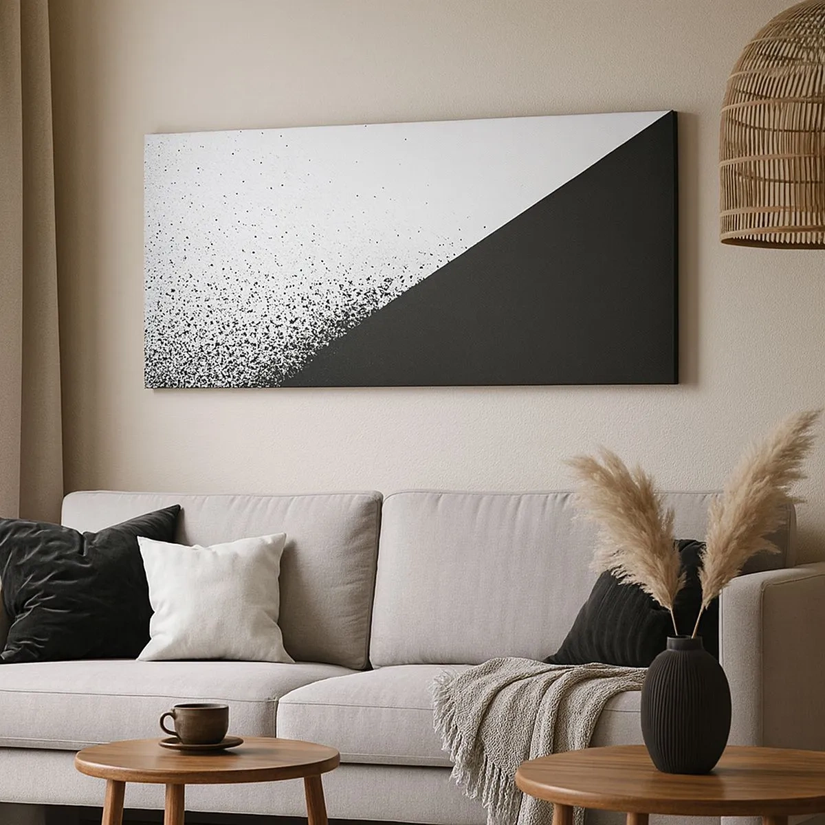 Bild auf Leinwand - Leinwandbild - Immer schneller, immer mehr - 100x40 cm