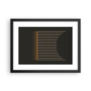 Poster in einem schwarzem Rahmen - Die Dunkelheit erkunden - 40x30 cm