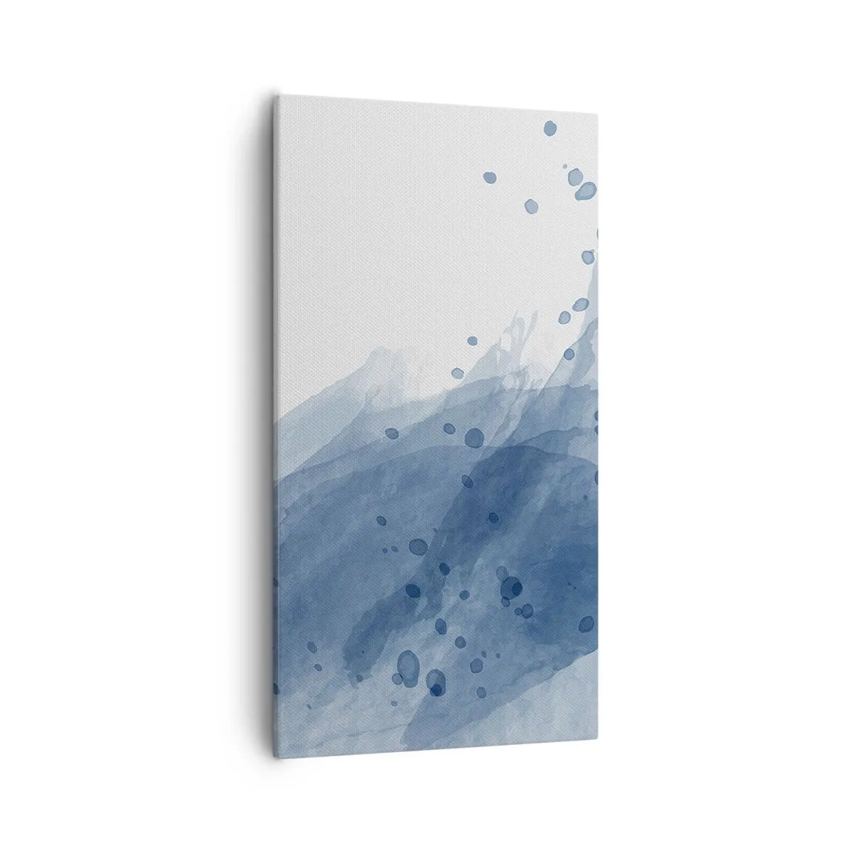 Bild auf Leinwand - Leinwandbild - Blauer Tüll - 55x100 cm
