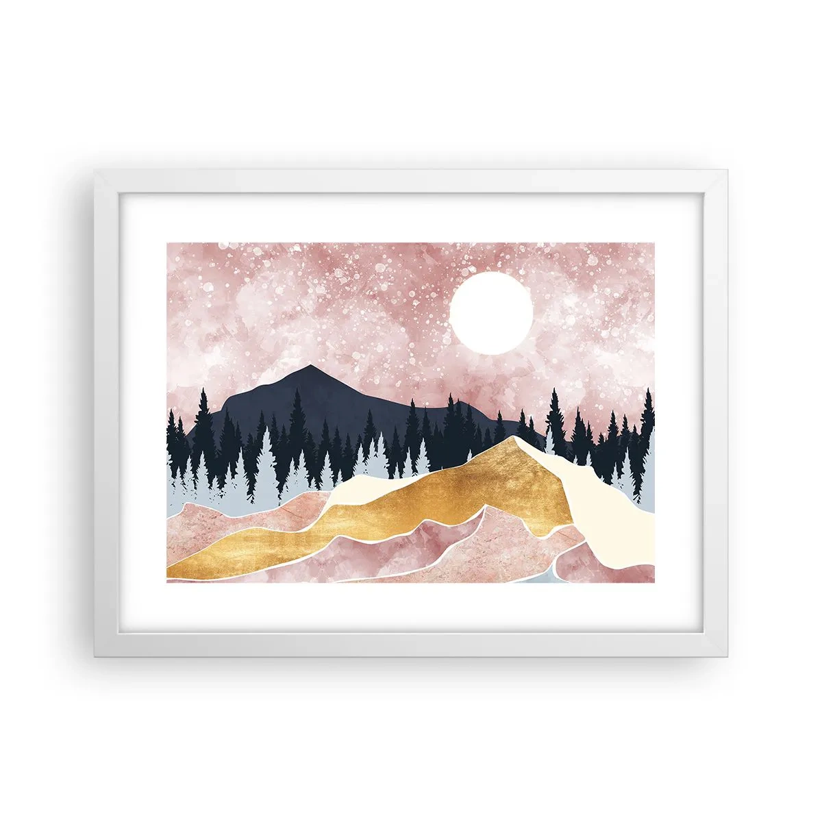 Poster in einem weißen Rahmen - Nachtwache - 40x30 cm