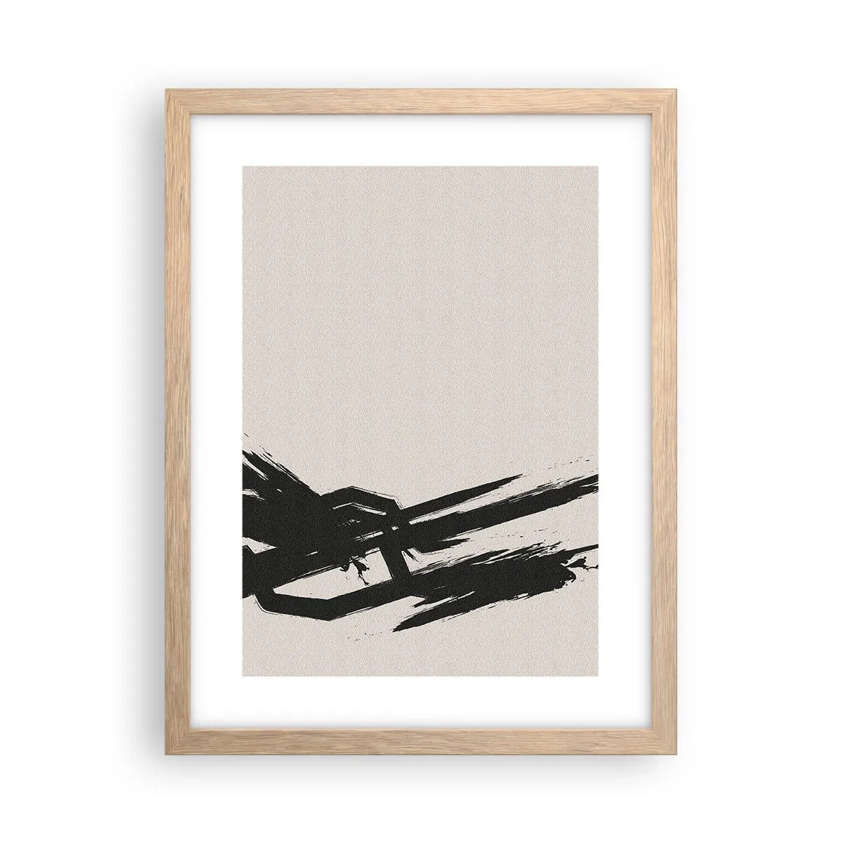 Poster in einem Rahmen aus heller Eiche - Unaufhaltsamer Trieb - 30x40 cm