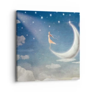 Bild auf Leinwand - Leinwandbild - Blauer Freier - 40x40 cm