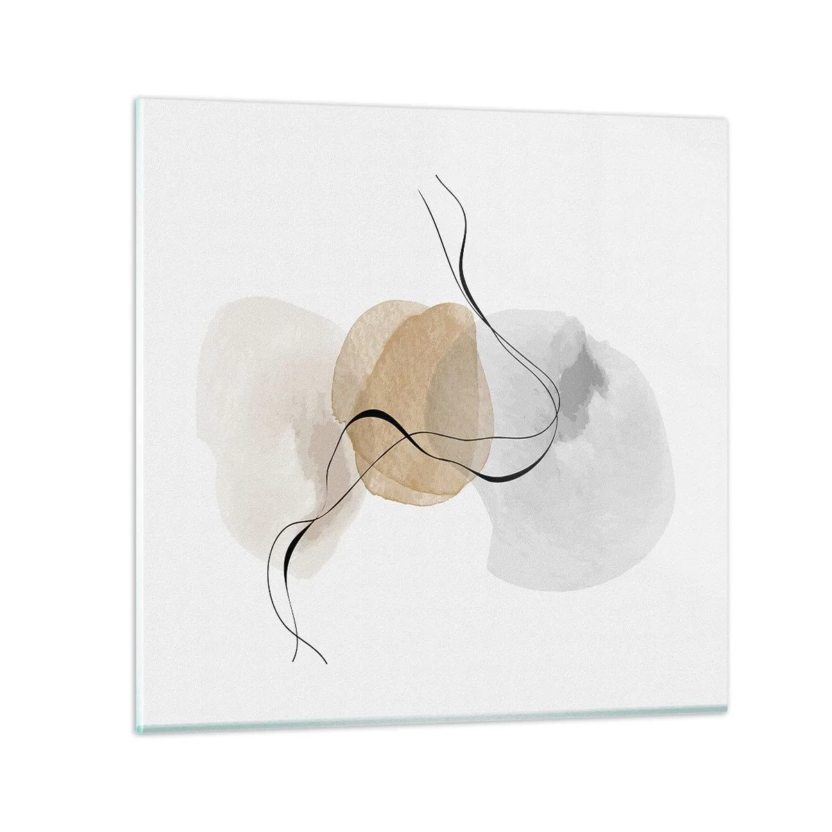 Glasbild - Bild auf glas - Luftperlen - 30x30 cm