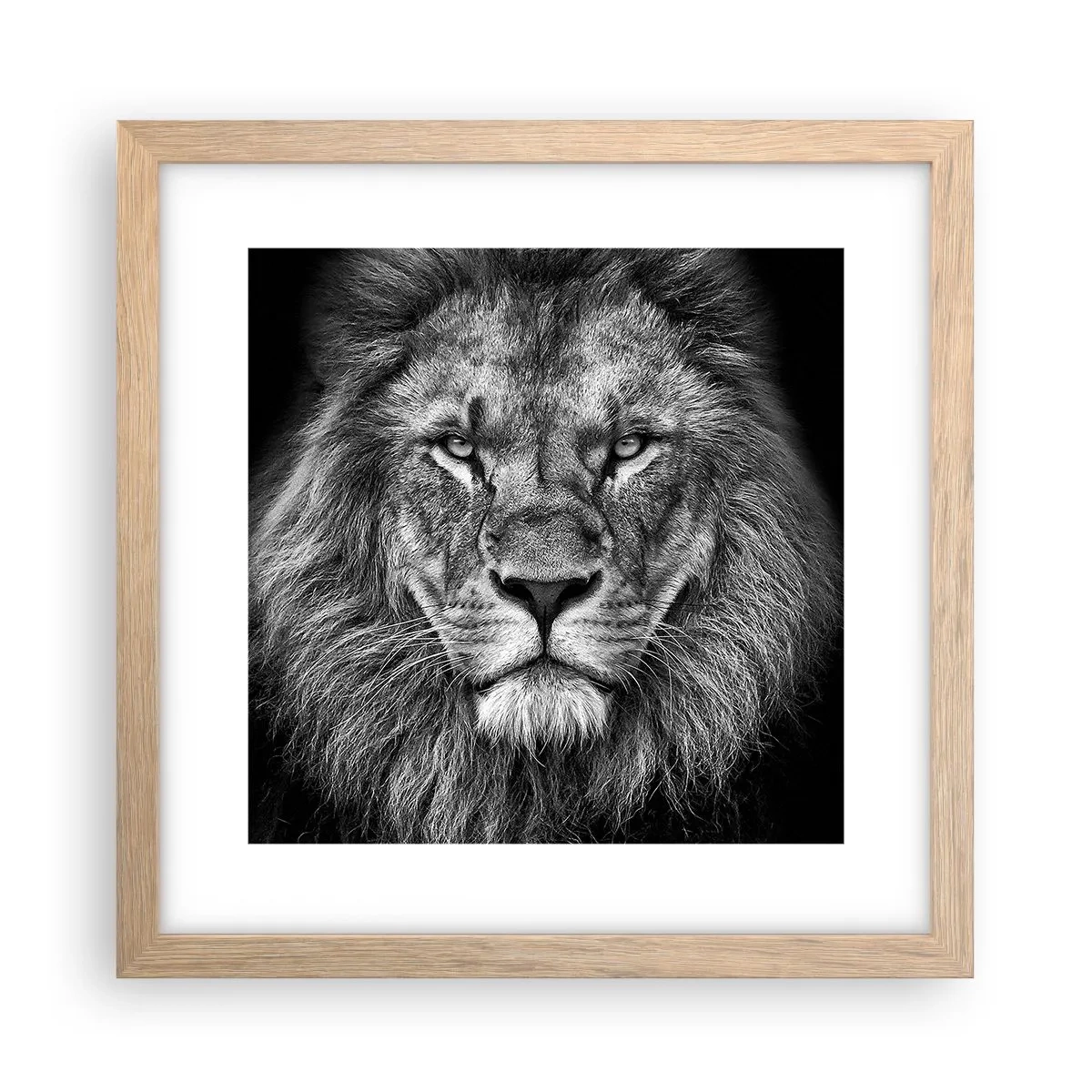 Poster in einem Rahmen aus heller Eiche - Im Krönungsgewand - 30x30 cm