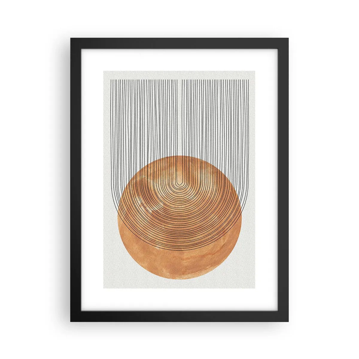 Poster in einem schwarzem Rahmen - SonnenKomposition - 30x40 cm