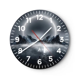 Wanduhr - Glasuhr - Ende der Geschichte - 30x30 cm