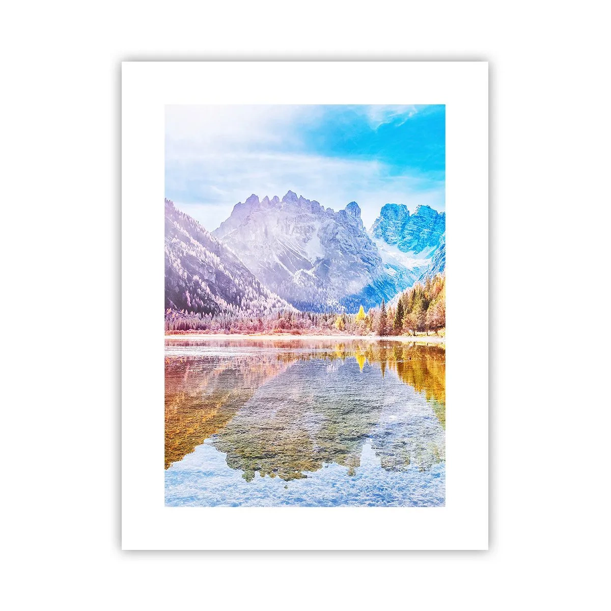 Poster - Und in den Bergen ist es schon Herbst - 30x40 cm