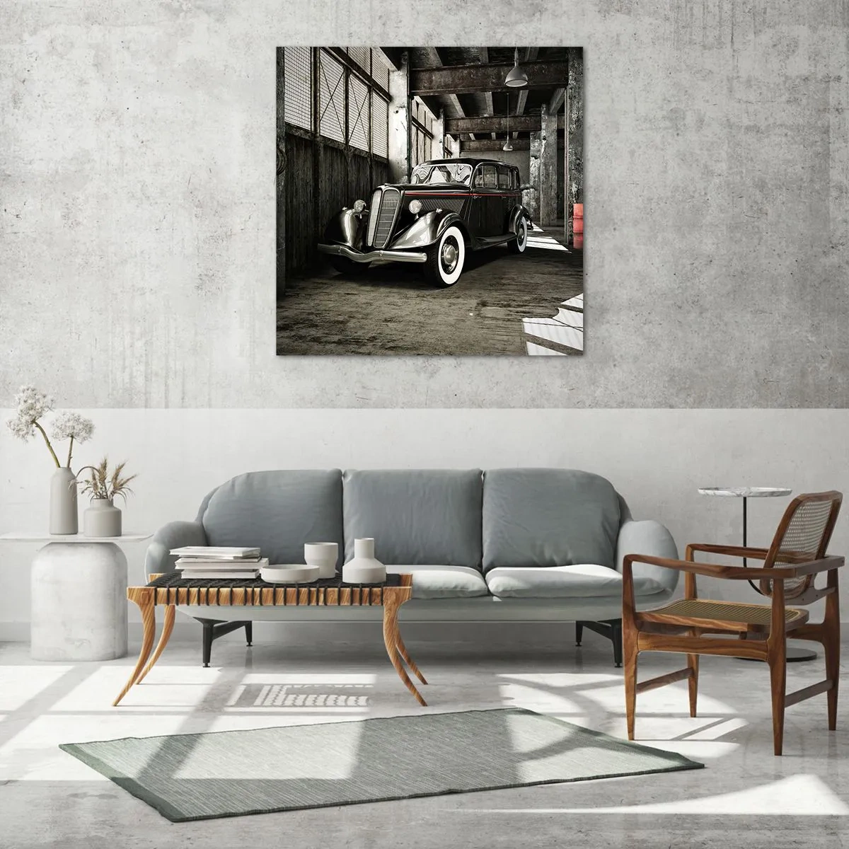 Glasbild - Bild auf glas - Die ewige Eleganz der 1930er Jahre - 50x50 cm