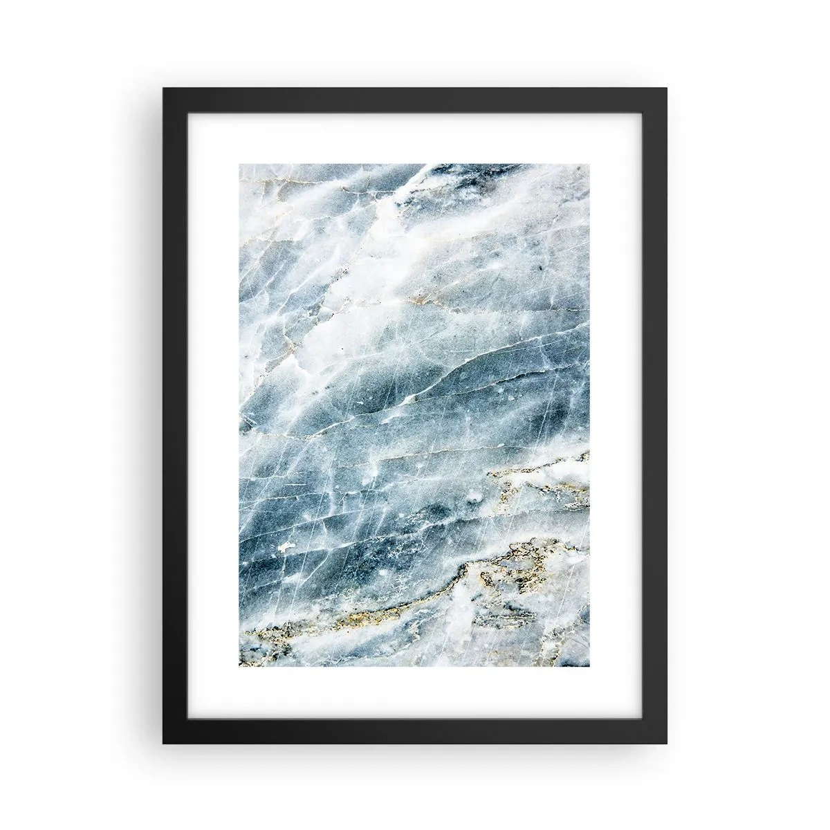 Poster in einem schwarzem Rahmen - Eiswelt - 30x40 cm