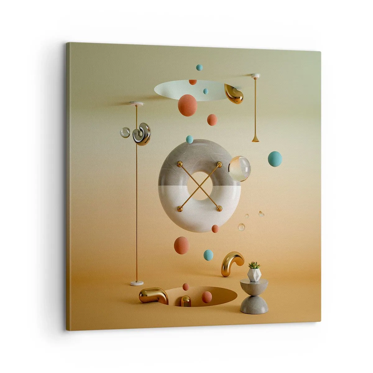 Bild auf Leinwand - Leinwandbild - Alles kann passieren - 60x60 cm