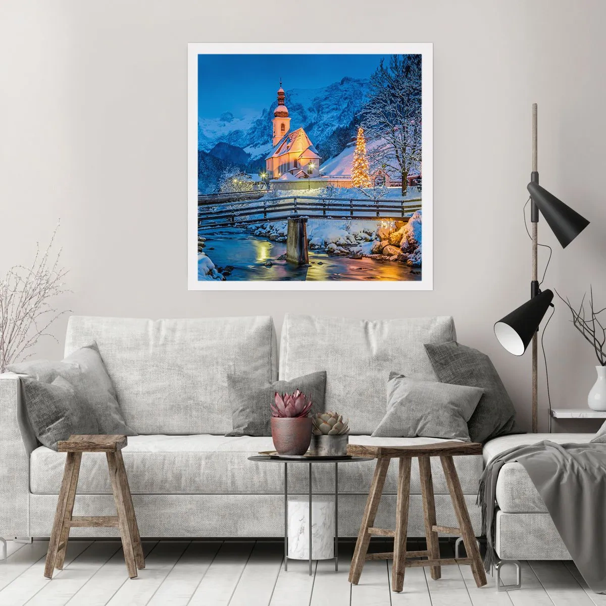 Poster - Weihnachtsgeist - 40x40 cm