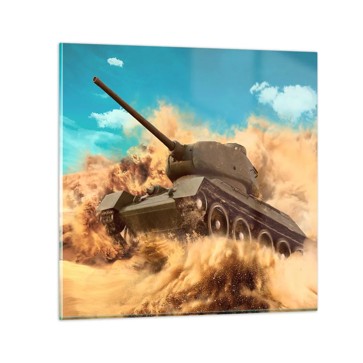 Glasbild - Bild auf glas - Nicht zu besiegen - 70x70 cm