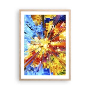 Poster in einem Rahmen aus heller Eiche - In Medienauflösung - 50x70 cm