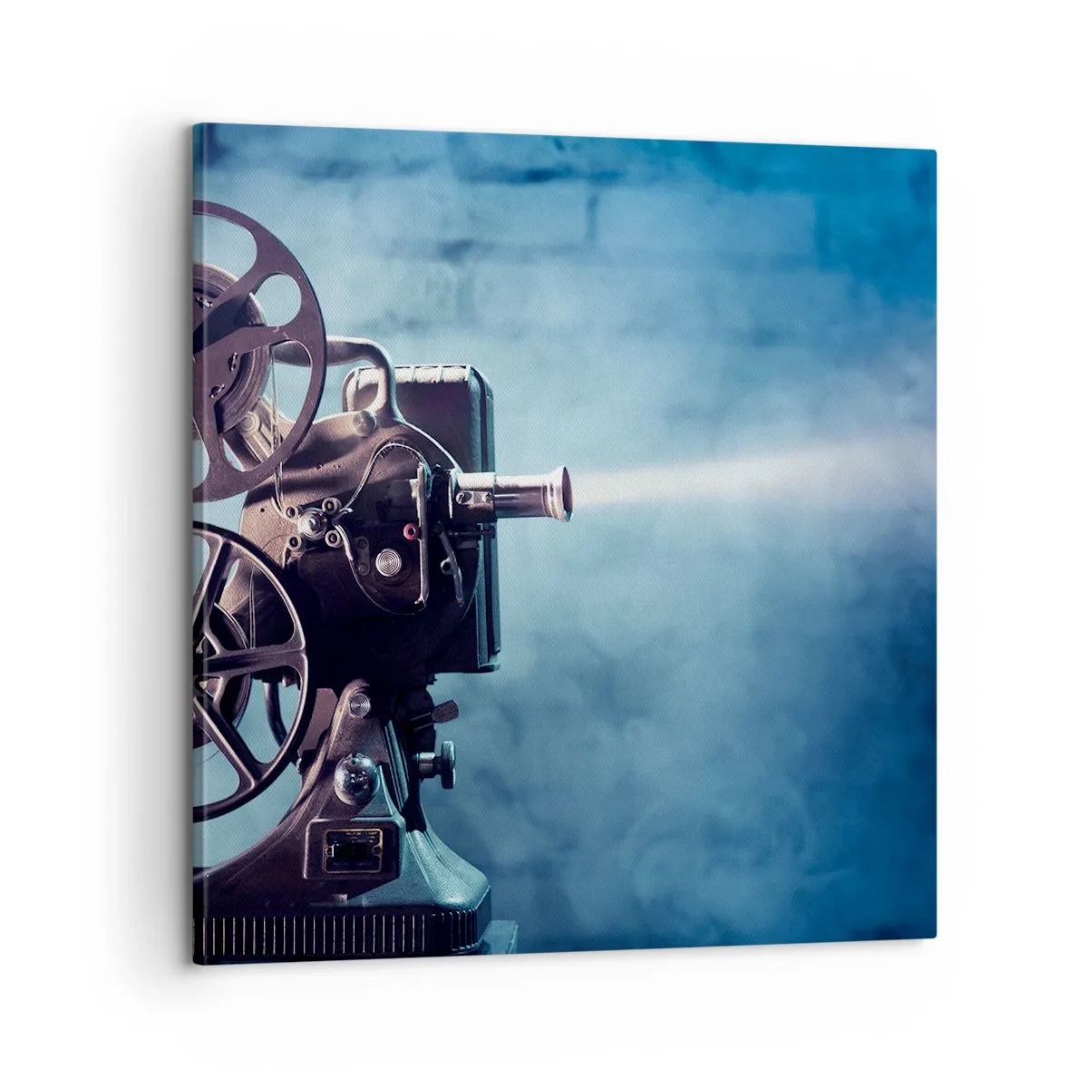 Bild auf Leinwand - Leinwandbild - Im alten Kino - 60x60 cm
