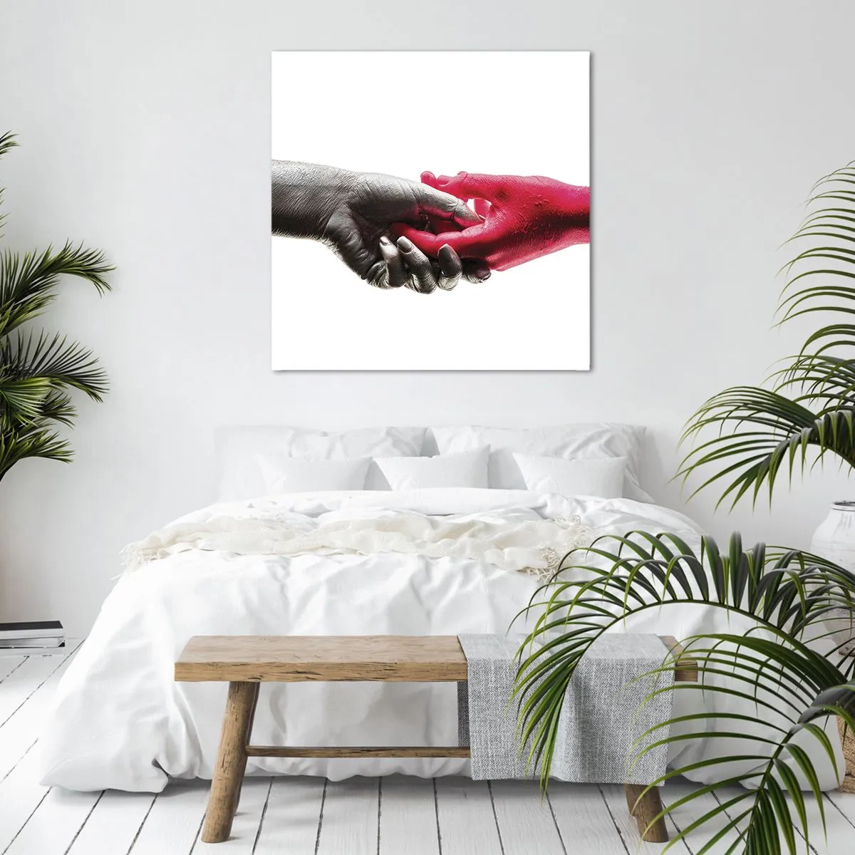 Bild auf Leinwand - Leinwandbild - Gemeinsam, obwohl anders - 40x40 cm