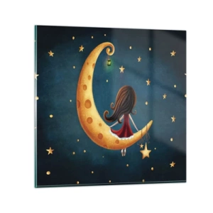 Glasbild - Bild auf glas - Einmal… - 60x60 cm