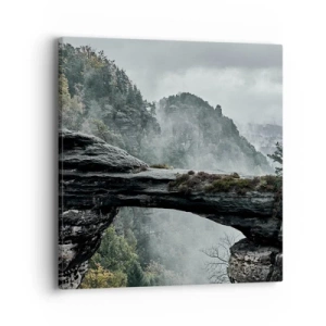 Bild auf Leinwand - Leinwandbild - Abenteuer beginnt gleich - 40x40 cm