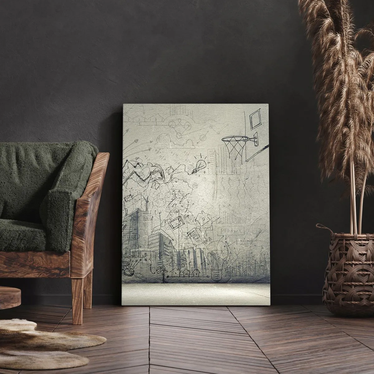 Bild auf Leinwand - Leinwandbild - Mein tolles Stadtleben - 45x80 cm