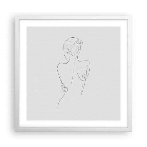 Poster in einem weißen Rahmen - Körpermusik - 50x50 cm