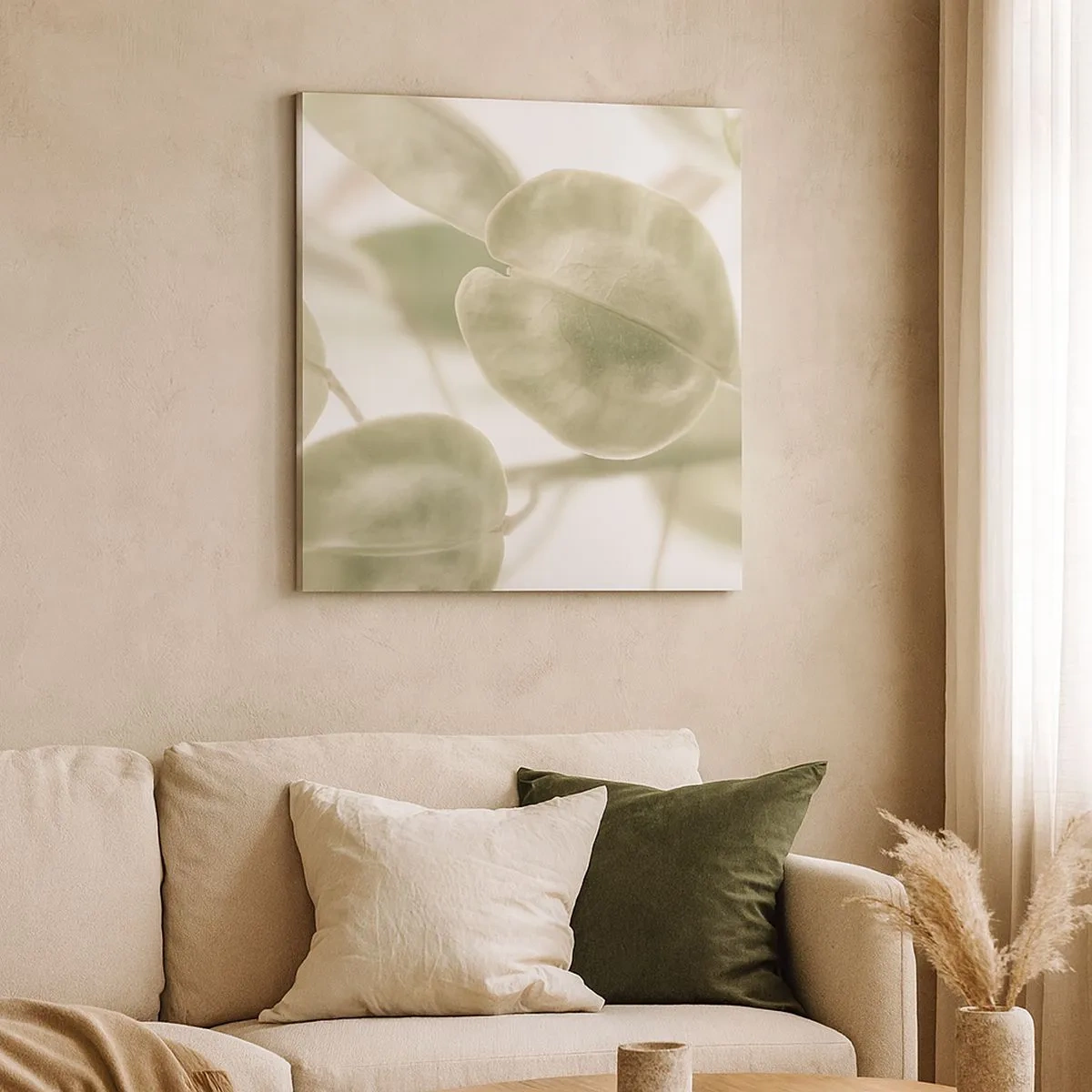 Bild auf Leinwand - Leinwandbild - Am Anfang waren Blätter... - 30x30 cm