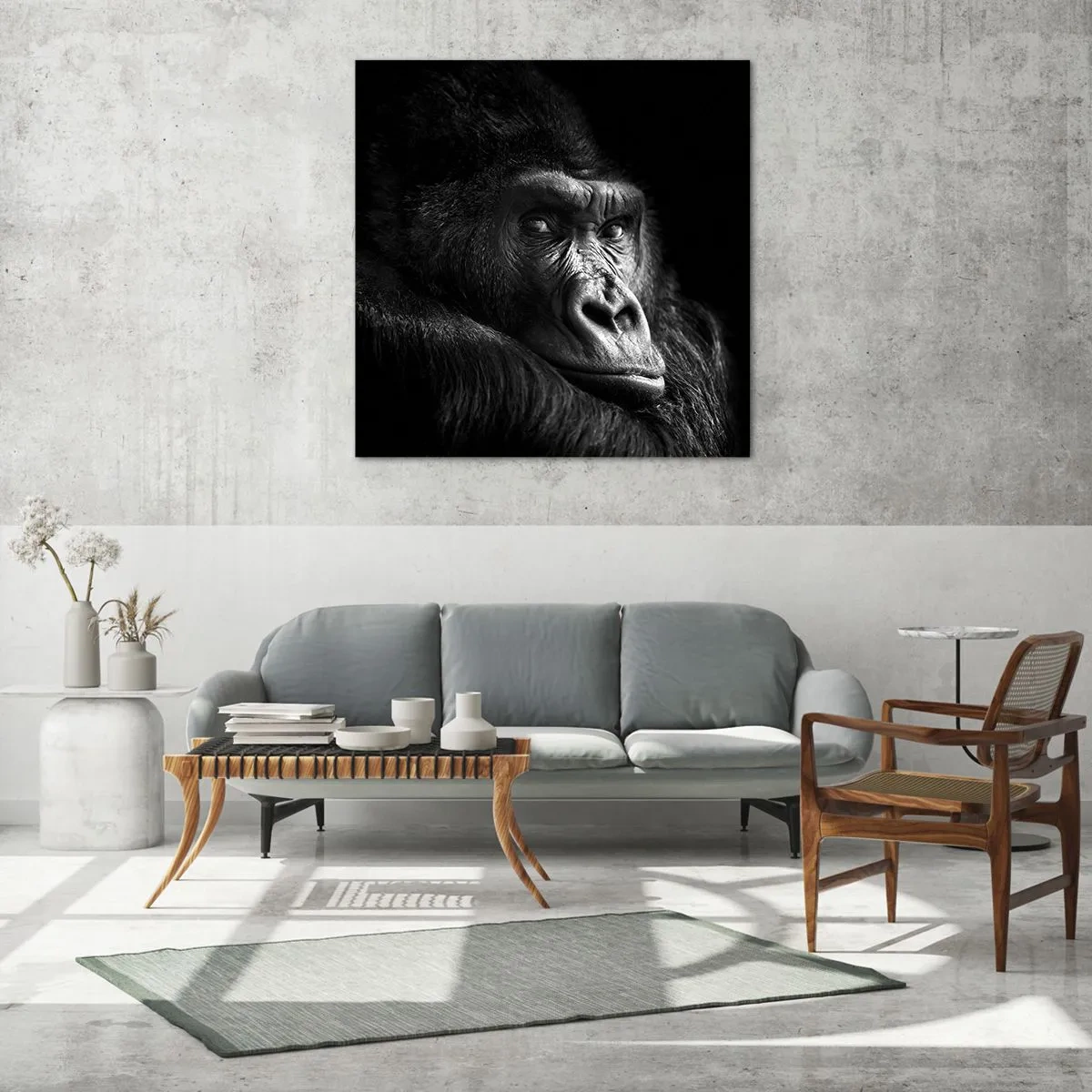 Glasbild - Bild auf glas - Und was guckst du so? - 30x30 cm