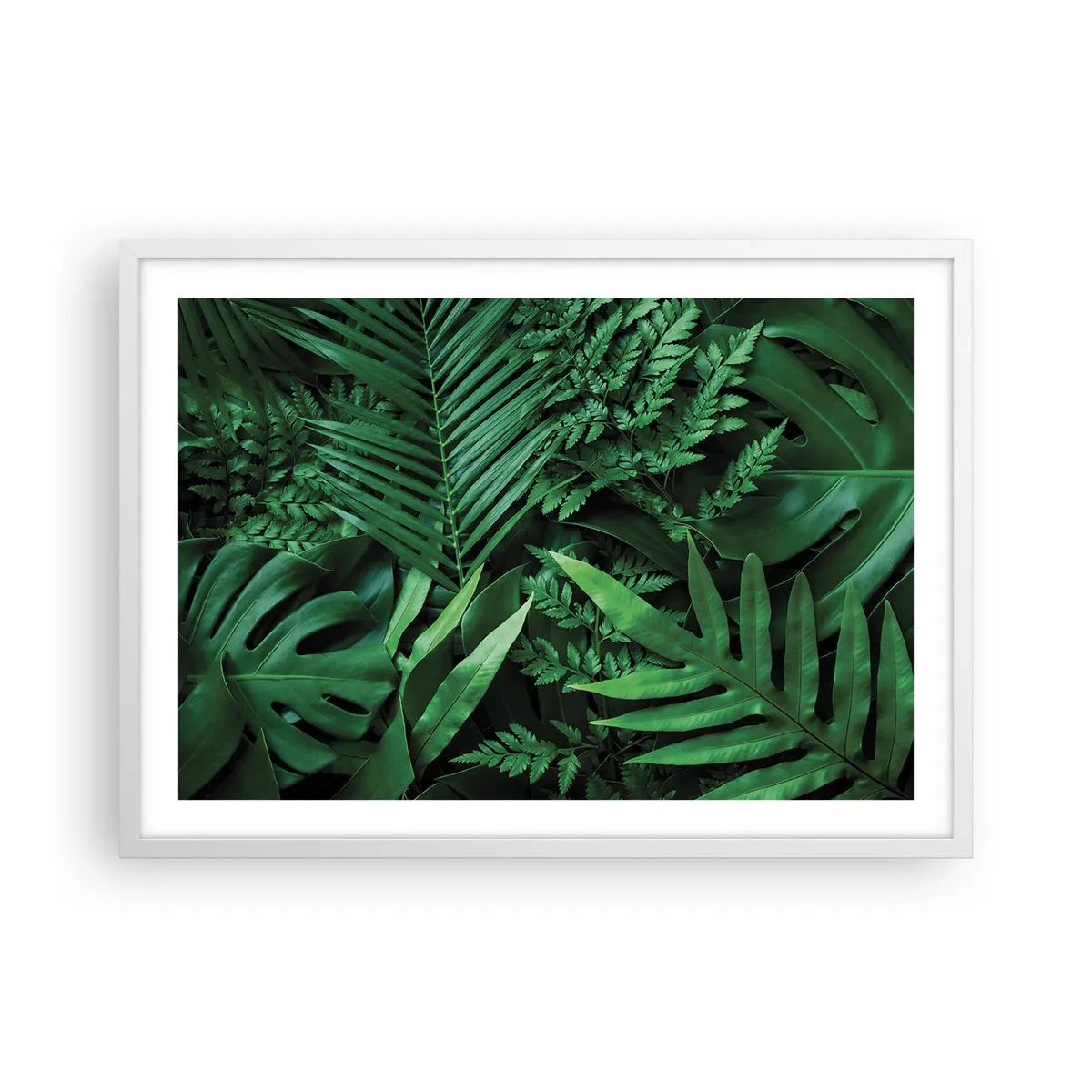 Poster in einem weißen Rahmen - Eingebettet ins Grüne - 70x50 cm