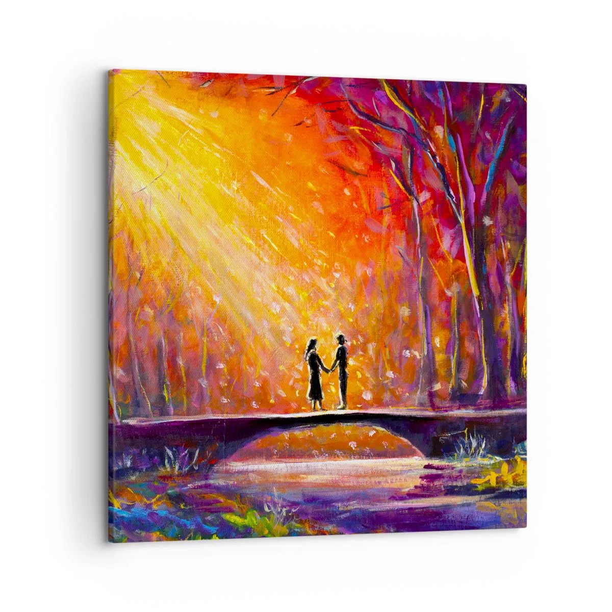 Bild auf Leinwand - Leinwandbild - Der Himmel liebt sie auch - 50x50 cm