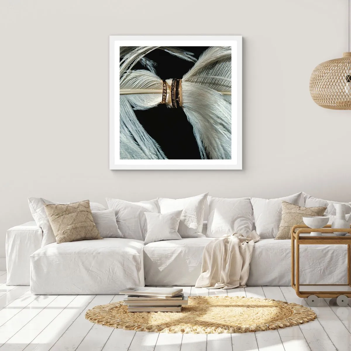 Poster in einem weißen Rahmen - ... und ich werde dich nicht verlassen ... - 60x60 cm