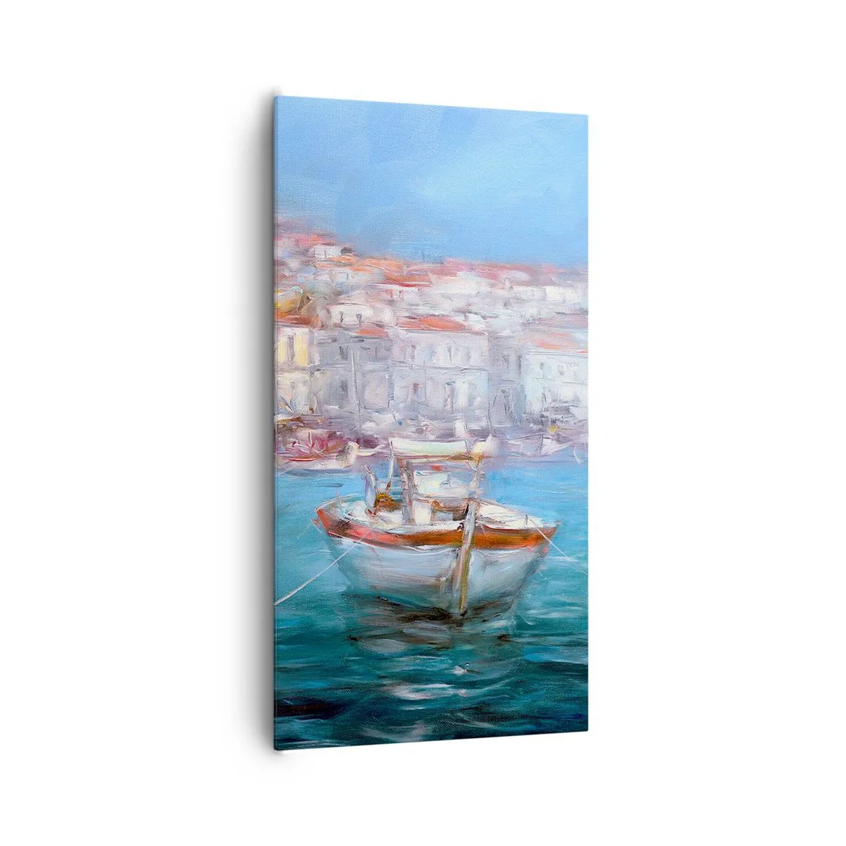 Bild auf Leinwand - Leinwandbild - Italienische Bucht - 65x120 cm