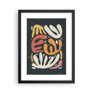 Poster in einem schwarzem Rahmen - Komposition – Ich erwische dich gleich - 30x40 cm