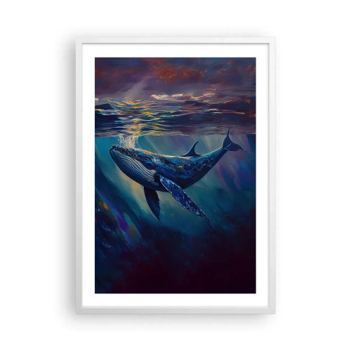 Poster in einem weißen Rahmen - Willkommen in meiner Welt - 50x70 cm